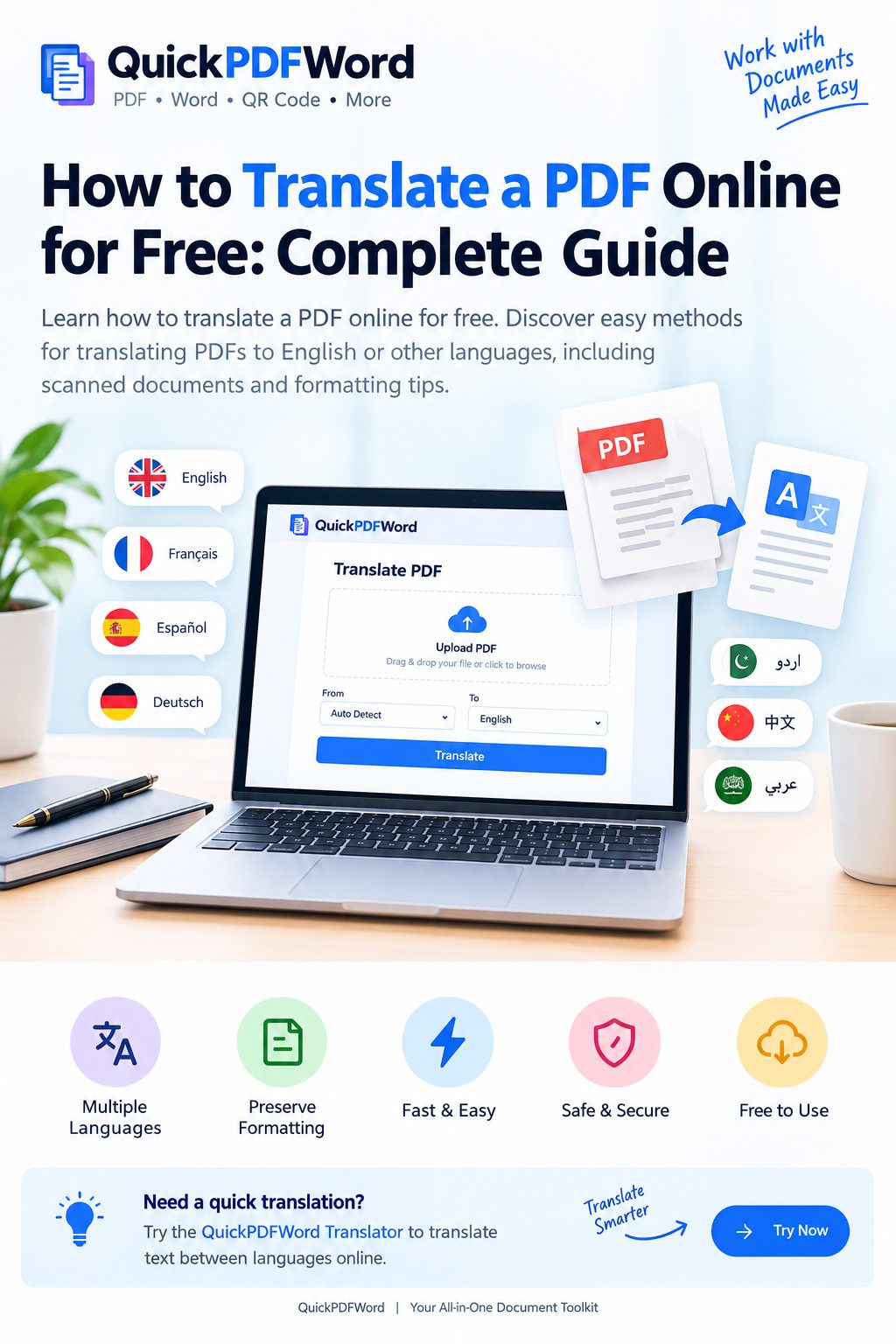 How to translate a PDF online for free